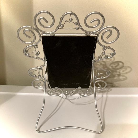 4" x 6" Silver Satin Matte Finish Metal Picture Frame Freestanding Table Top y2k - Picture 6 of 9